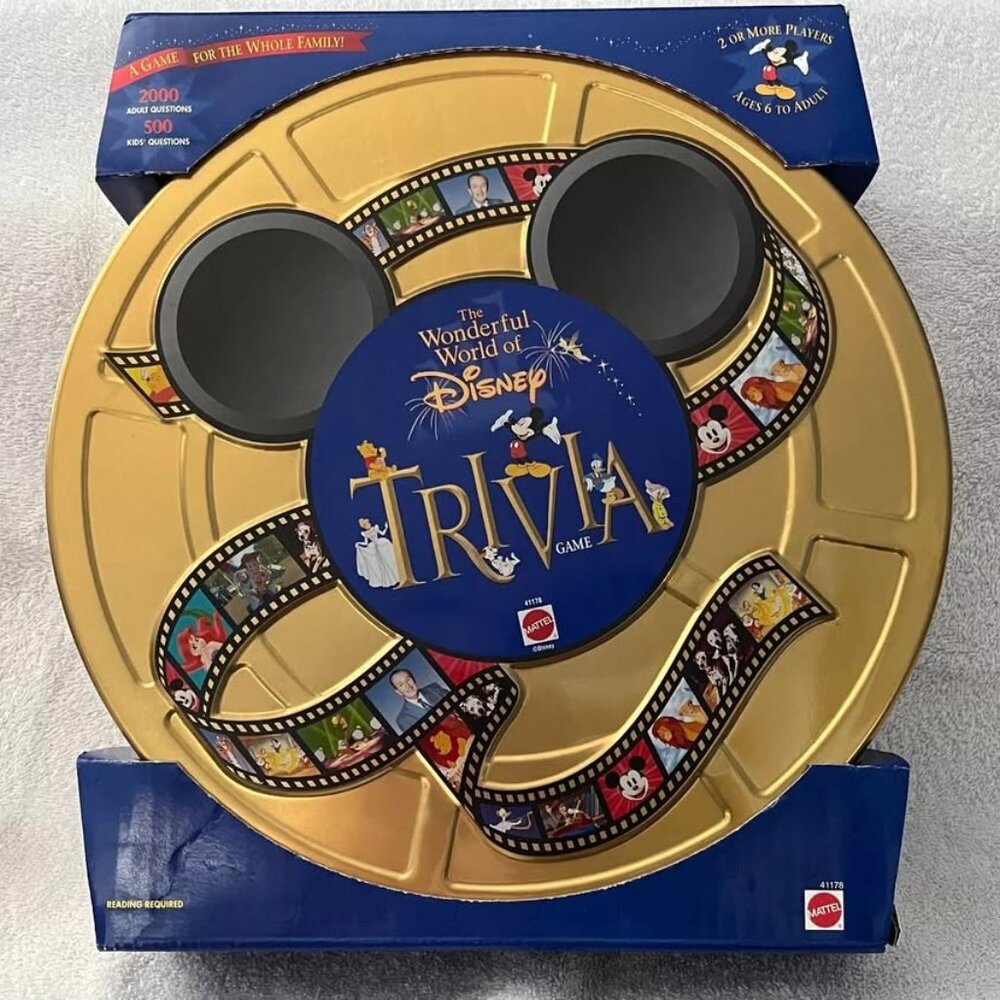 WONDERFUL WORLD OF DISNEY TRIVIA GAME MATTEL 1997 NEW